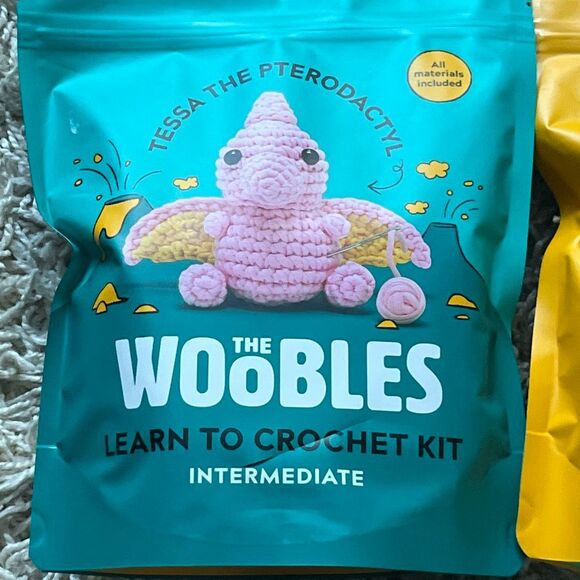 The Wobbles Crochet Kit For Beginners Lot Of 3 Dinosaurs NEW - Picture 2 of 9